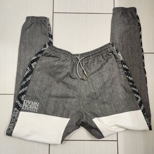 DPNY Paisley Gray and White Jean Like Joggers